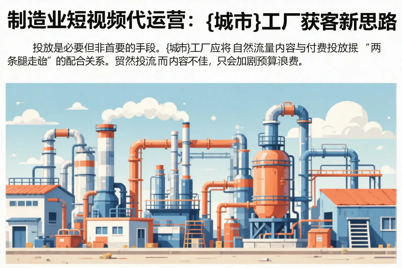 制造业短视频代运营：古蔺工厂获客新思路